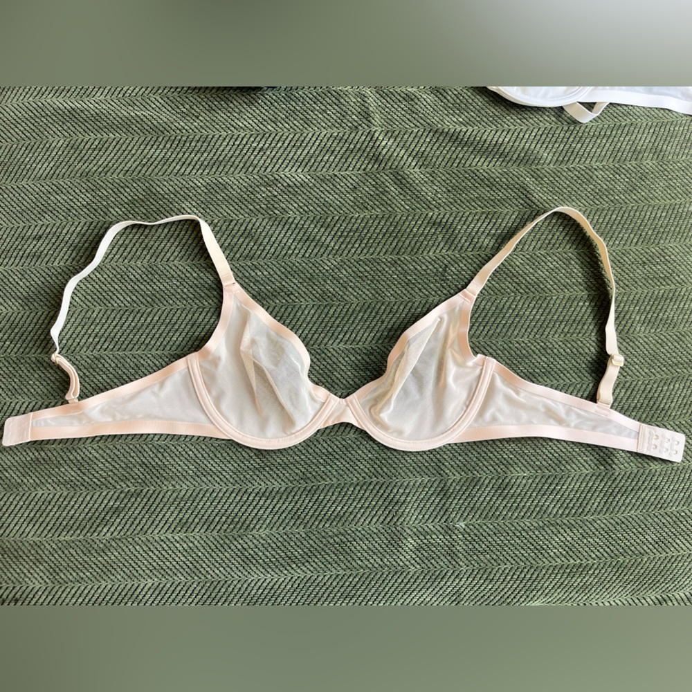 CUUP Plunge Mesh Bra - Blush 34C